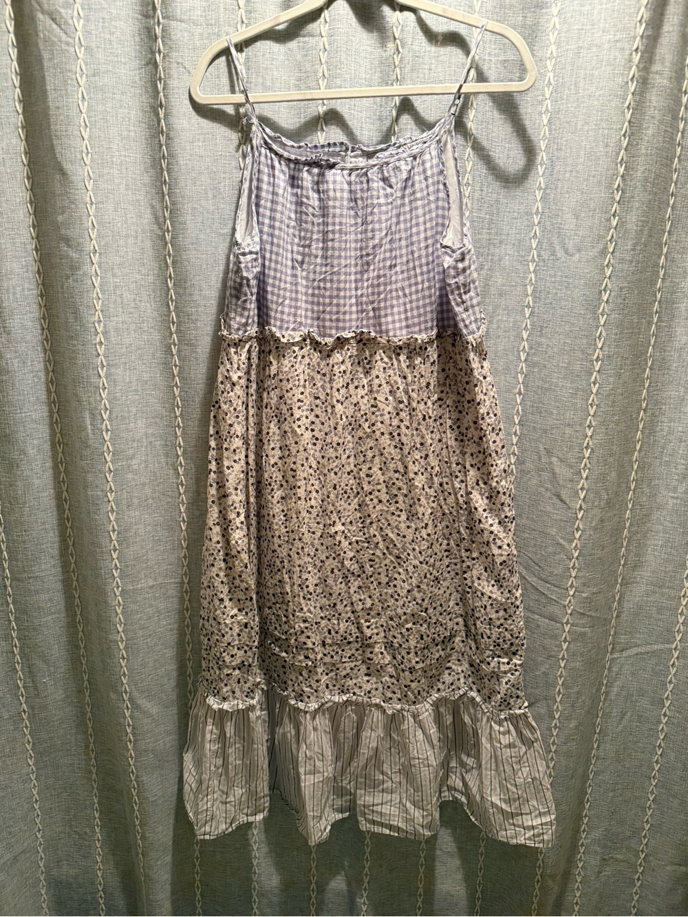 Rails Lavender Patchwork Midi Dress